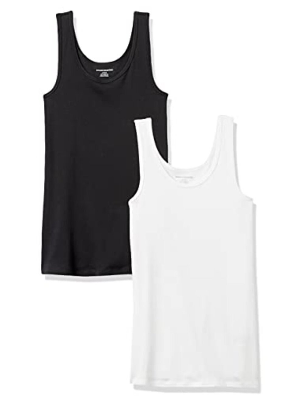 Women's Slim Fit Cotton Modal Rib Tank Top Scoop Neck Sleeveless Essential